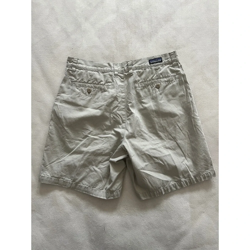 Patagonia Mens Organic Cotton Canvas Shorts Khaki Tan Size 33 57672S8